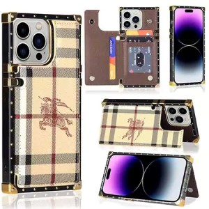 ルイヴィトンiphone16pro/16plusケース 長方形 レザー 背面 カード収納 キックスタンド ヴィトン iphon ...