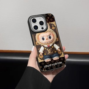 ルイヴィトン LABUBU コラボのiPhone 16 Pro/16 Pro Maxアクリルケースは、男女兼用で、すり傷を防ぎ、 ...