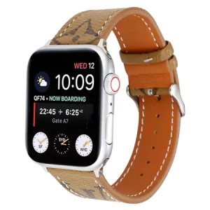 ルイヴィトン風 高級apple watch 10/9/8ベルト新作登場！上品なダミエ柄をあしらい、ゴールドカラーの ...