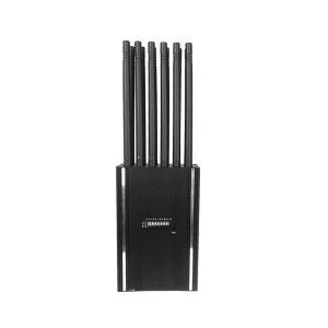 Powerful and versatile, the P-US-12-1 12-Antenna 5G Phone and WiFi Signal Jammer blocks mobile,  ...