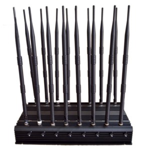 Dieser leistungsstarke Desktop Signal Störsender mit 16 Antennen wurde für die zuverlässige Bloc ...