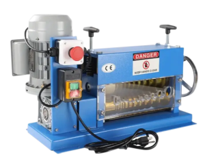 The M-038 machine strips insulation from copper and aluminum wires with thickness from 1.5 to 38 ...